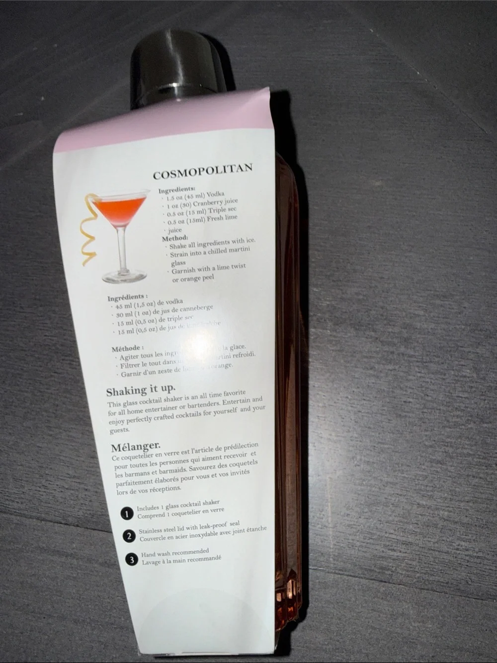Pink Cocktail Shaker